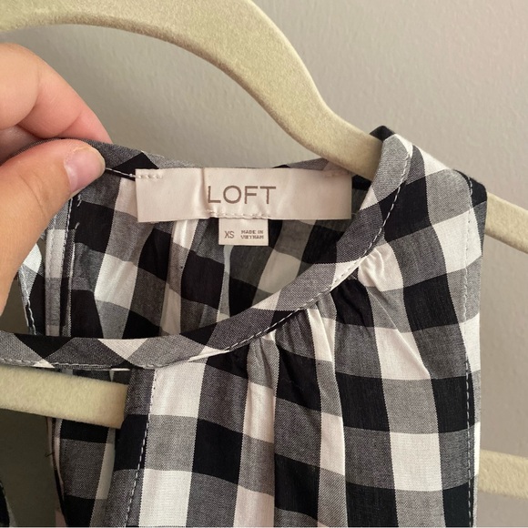 4️⃣for2️⃣0️⃣ LOFT Gingham Plaid Tank - Picture 8 of 8